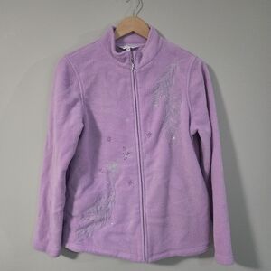 Northern Reflections Lavender Fleece Medium Sweater